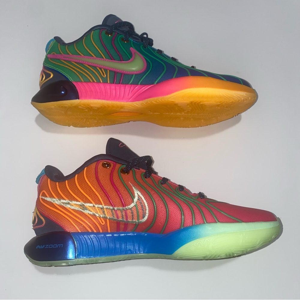 NEW Nike Lebron 21 XXI “What The” Multicolor Pink Blue HF5353-400 Size 10